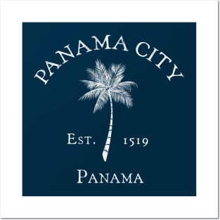 Panama City Panama Vintage Palm Posters and Art